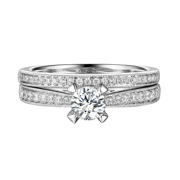 Classics Diamond Engagement Ring S201826A and Band Set S201826B