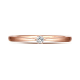 Rose Gold Diamond Promise Solitaire Ring - S2012165