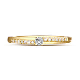 Yellow Gold Diamond Solitaire Plus Promise Ring - S2012168