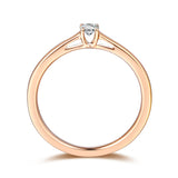 Rose Gold Diamond Solitiare Promise Ring - S2012169