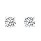 White Gold Solitaire Earring 14 KT in 1.00 Ct Tw | S201974