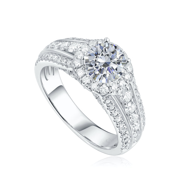 Modern Engagement Ring S2013173A and S2013173B