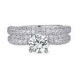 Solitaire Plus Engagement Ring S2012000A and Matching Wedding Band Set S2012000B